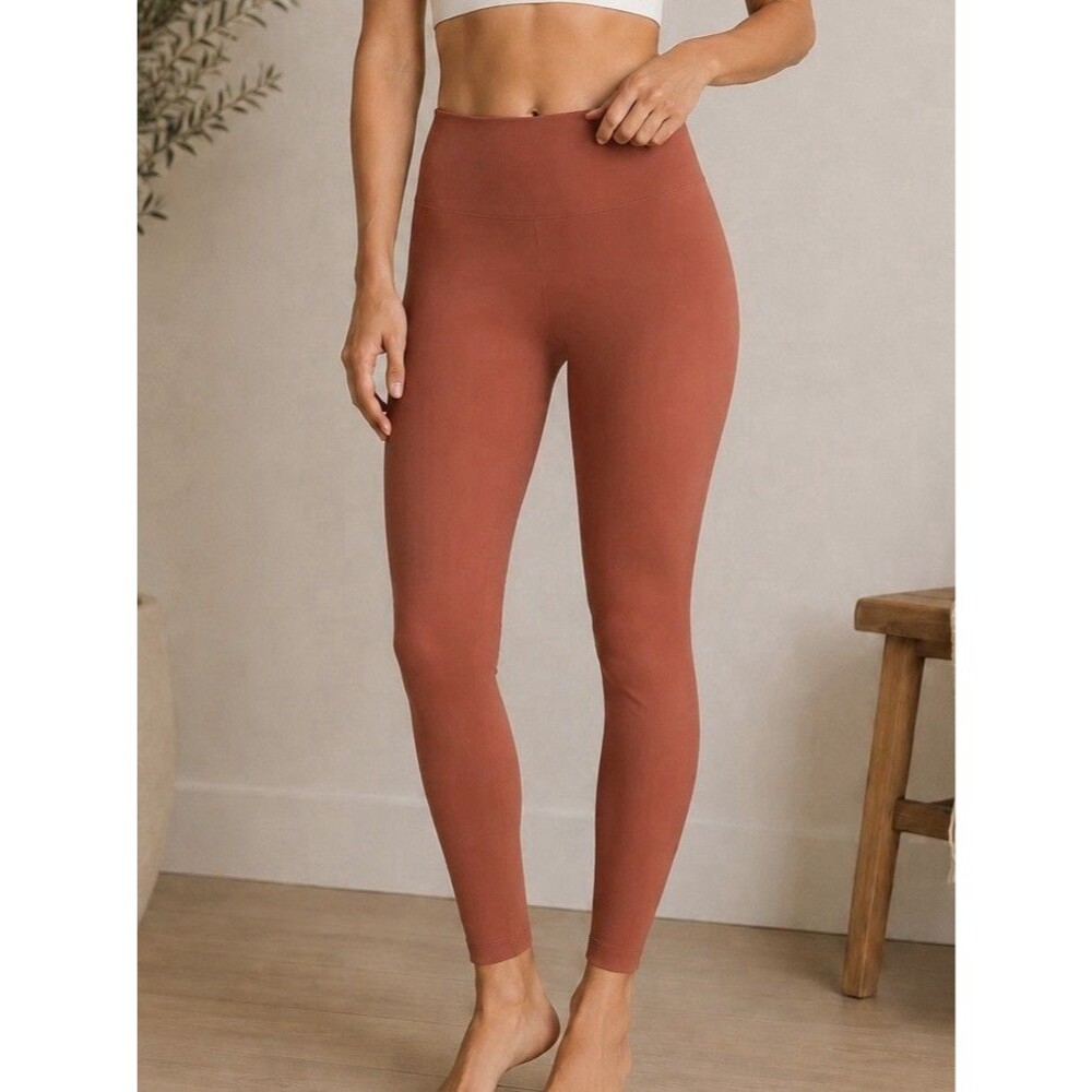 SET Active Luxform Leggings Size S Rust Terracotta High Rise Workout Yoga